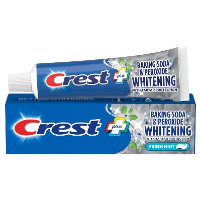 Crest Cavity & Tartar Protection Whitening Baking Soda & Peroxide Toothpaste - 8.2oz | Target