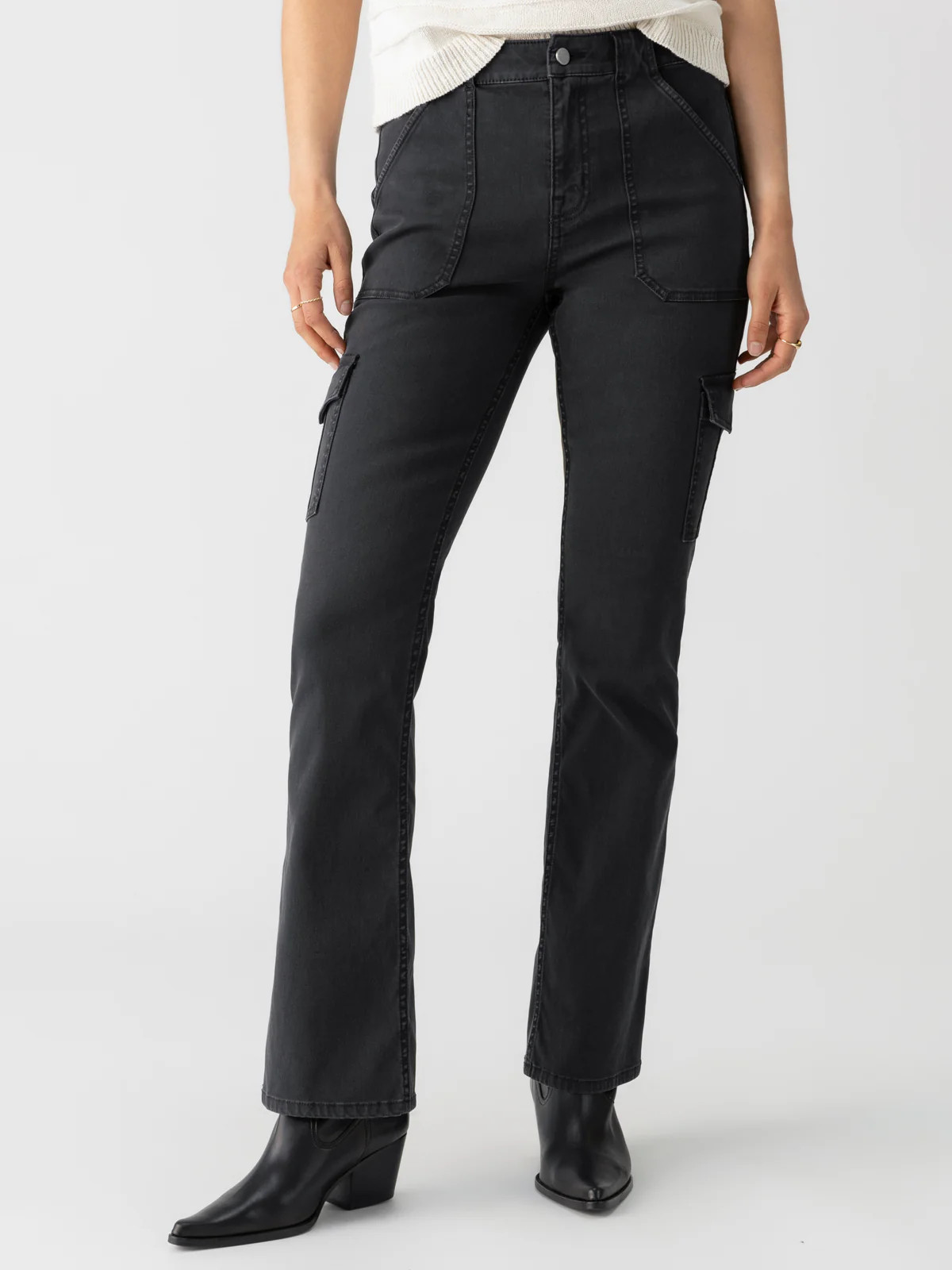 Sculpted Hayden Bootcut Standard Rise Pant Black | Sanctuary Clothing