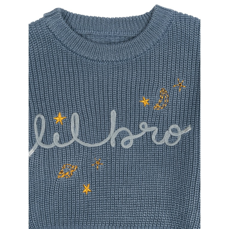 Modern Moments by Gerber Baby Boy Sibling Matching Sweater, Sizes 0/3 Months - 24 Months | Walmart (US)