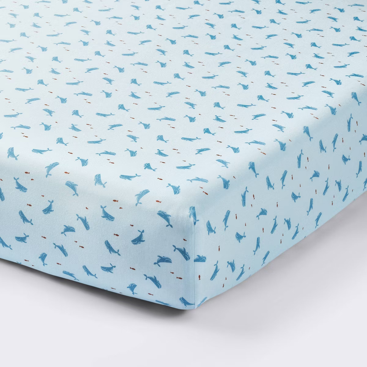 Cotton FItted Crib Sheet - Whales - Cloud Island™ | Target