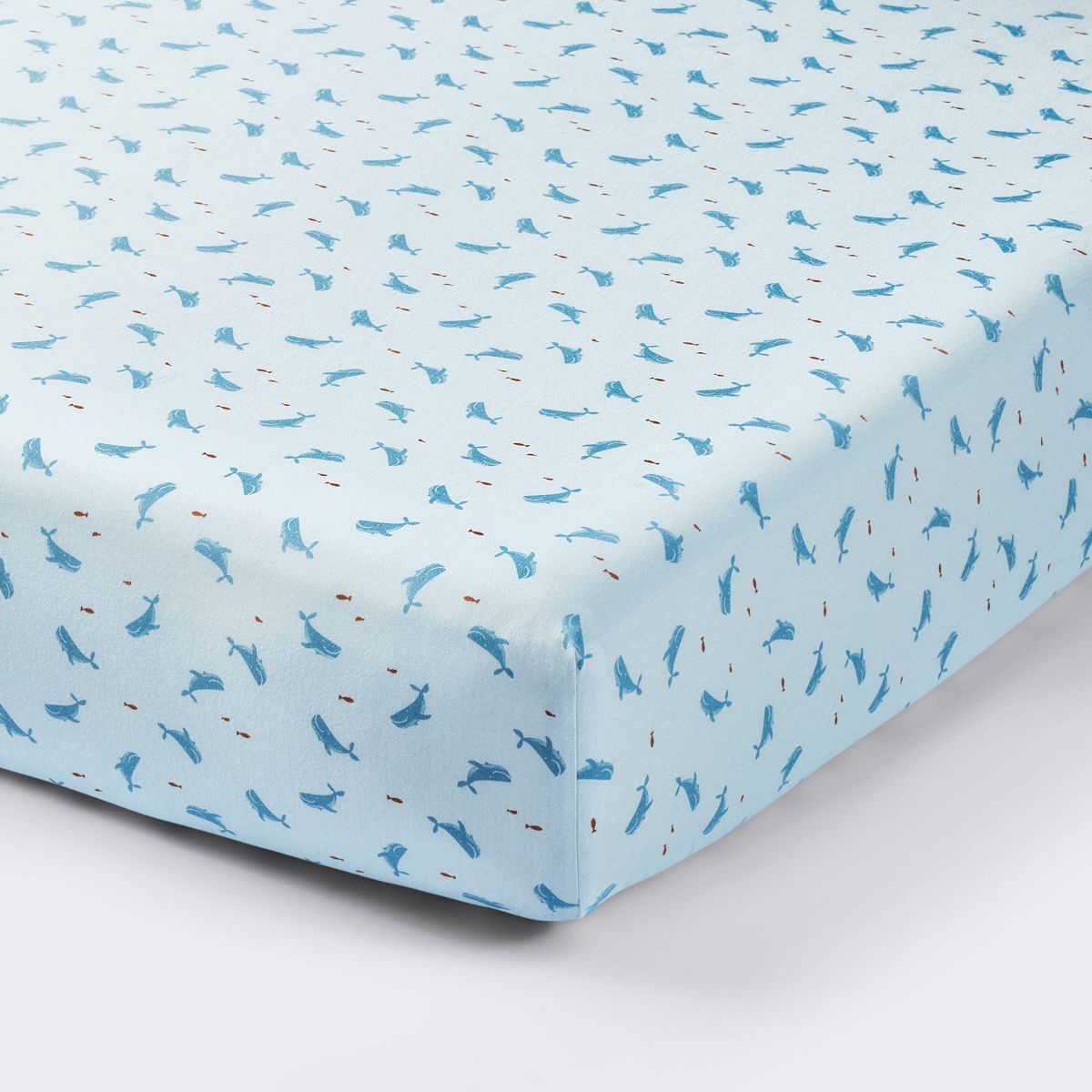 Cotton FItted Crib Sheet - Whales - Cloud Island™ | Target