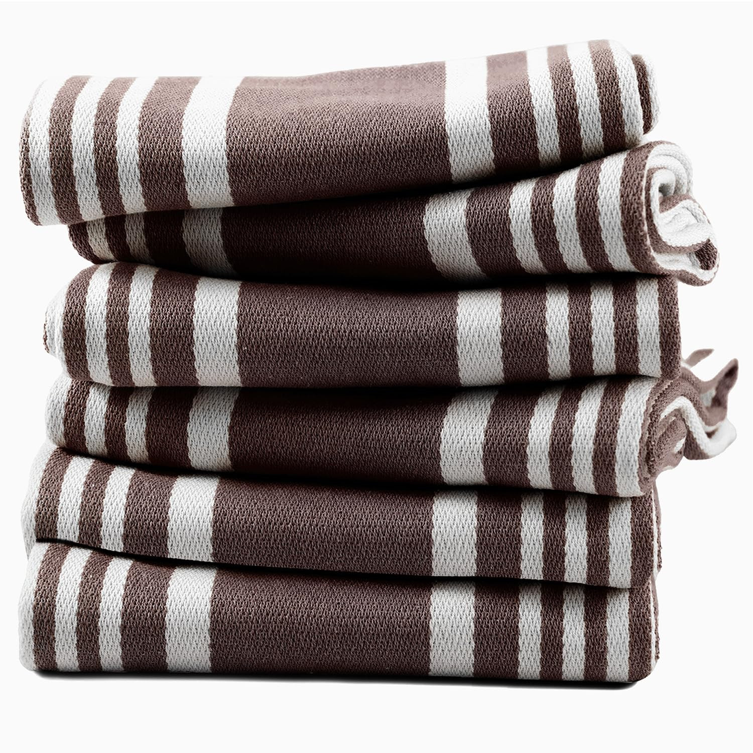 Texas Linen Co. American Stripe Kitchen Towels 100% Cotton Pack of 6, Highly Absorbent Quick Dryi... | Amazon (US)