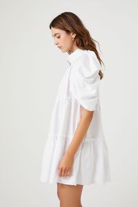Tiered Puff-Sleeve Shift Dress | Forever 21 (US)