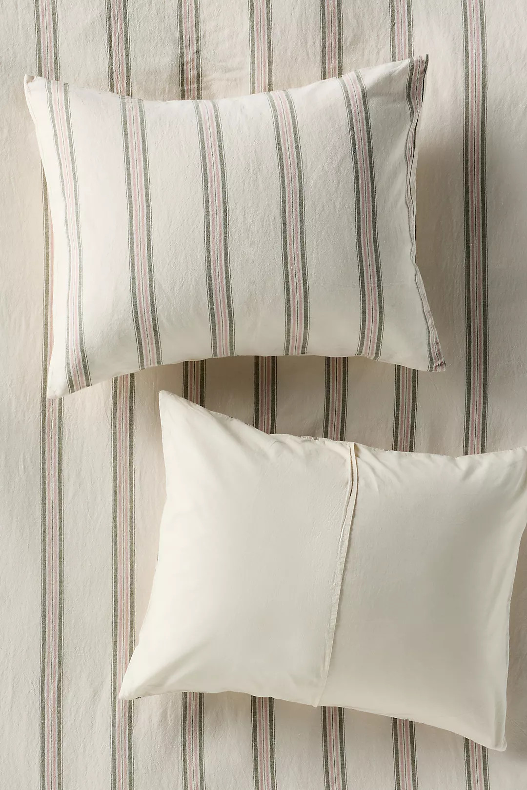 Linen Cotton Yarn Dyed Shams, Set of 2 | Anthropologie (US)