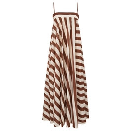 Daylight Stripe Maxi Dress - Choc/Cream Stripe            
        
            

    
    
    
... | ZIMMERMANN (US, CA, EU, MENA)
