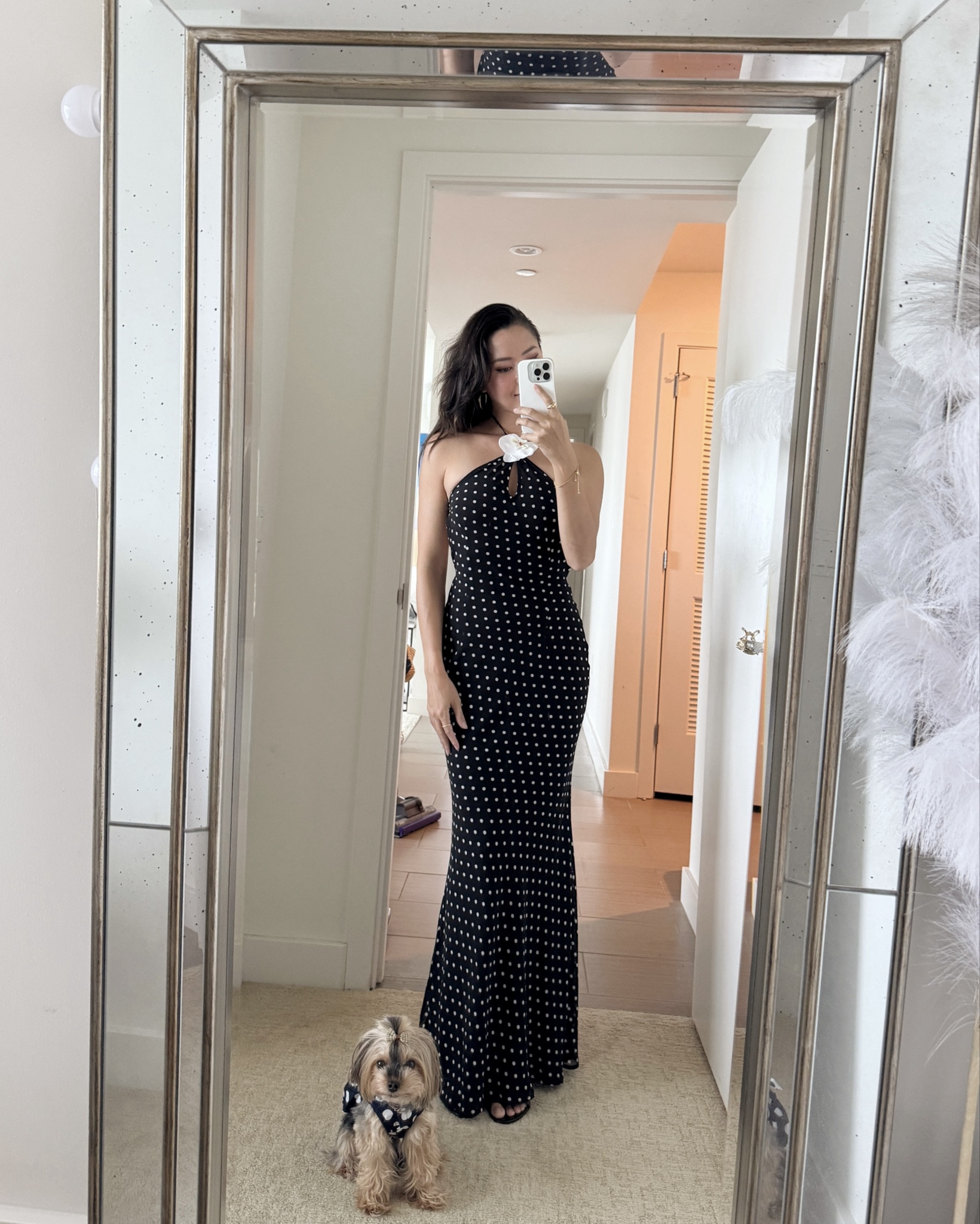 Super cute polka dot maxi dress! Size XS 

#LTKootd