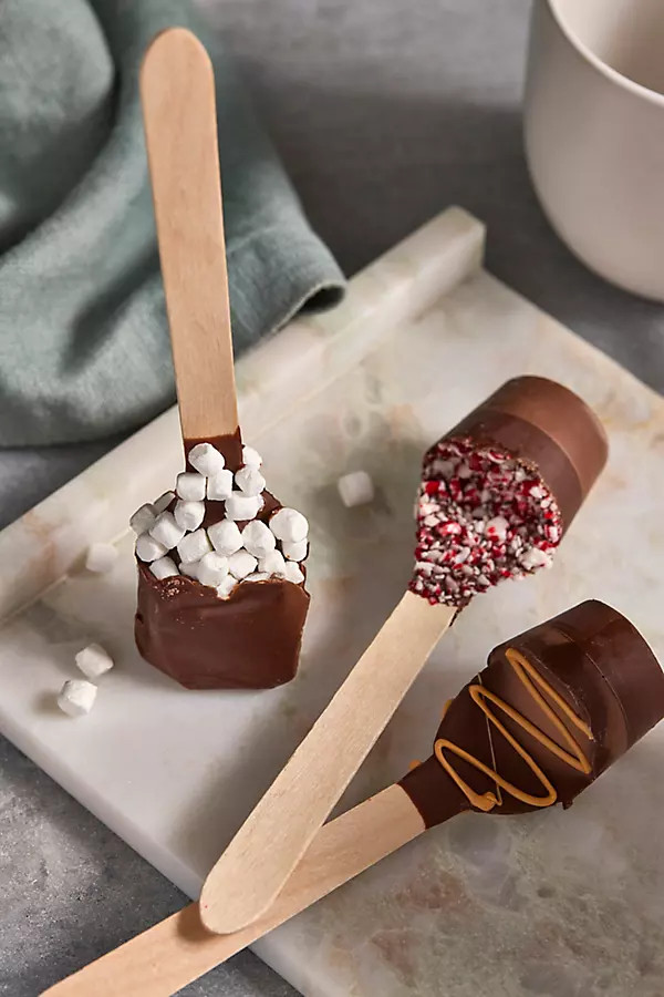 Hot Cocoa Stirring Sticks, Set of 3 | Anthropologie (US)
