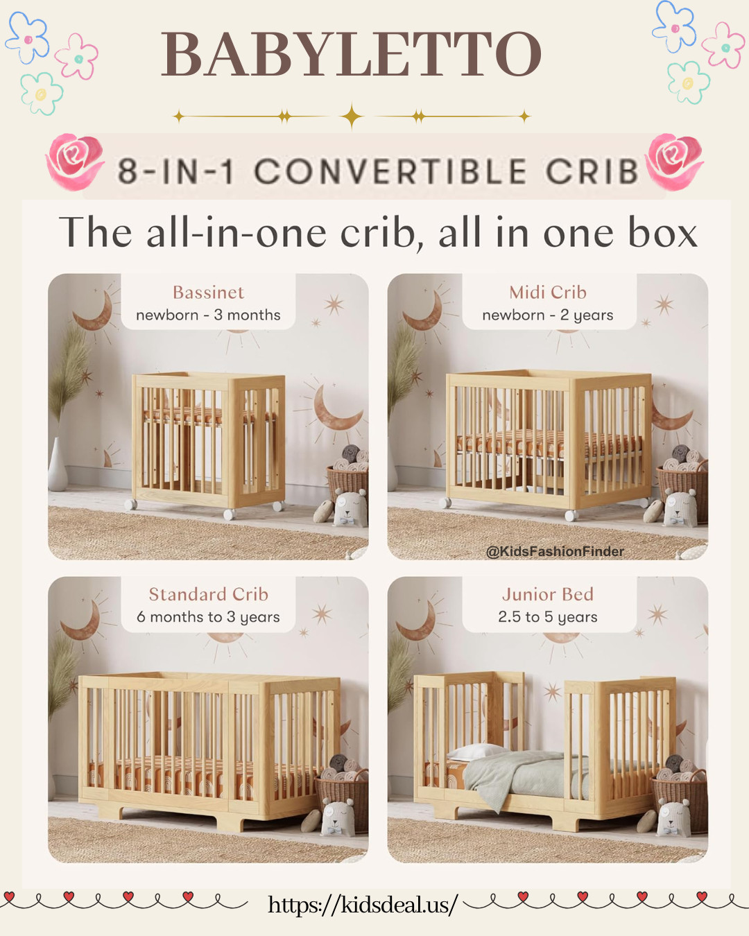 🍼✨ Babyletto Yuzu 8-in-1 Convertible Crib

Love this crib! It converts from bassinet → midi crib → full crib → toddler bed → daybed → full-size bed — all in one set, and every piece is clearly labeled for easy setup. 🙌

It rolls smoothly from the bedroom to the living room or kitchen, which has been incredibly convenient for daily routines.

The build is sturdy, the wood is beautiful and smooth, and the whole design feels so thoughtful and premium. 🌿✨

GREENGUARD Gold Certified + adaptable for every stage = totally worth every penny. 💛

#Babyletto #YuzuCrib #ConvertibleCrib #NurseryEssentials #BabyGear #NewParents #GREENGUARDGold #MomLife #BabyRegistry #NurseryInspo 🍼✨ 

 

#LTKmomlife #LTKHome #LTKBaby