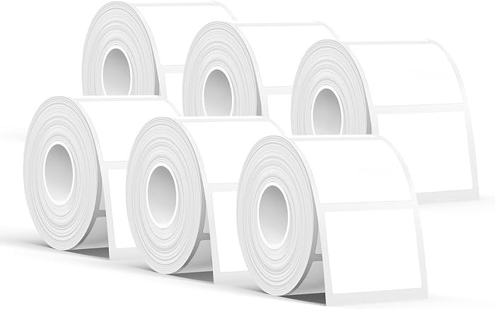 SUPVAN T50M Series Genuine Label Tape, 1-1/2" x 1-1/8", 6 Rolls, White     RFID Auto Size Detecti... | Amazon (US)