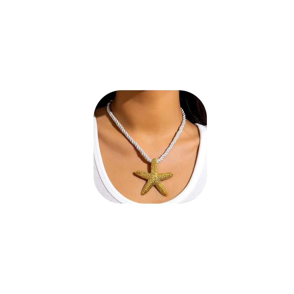 Choistily Starfish Necklace for Women Gold Starfish Necklace Seashell Necklaces Beach Necklaces | Amazon (US)