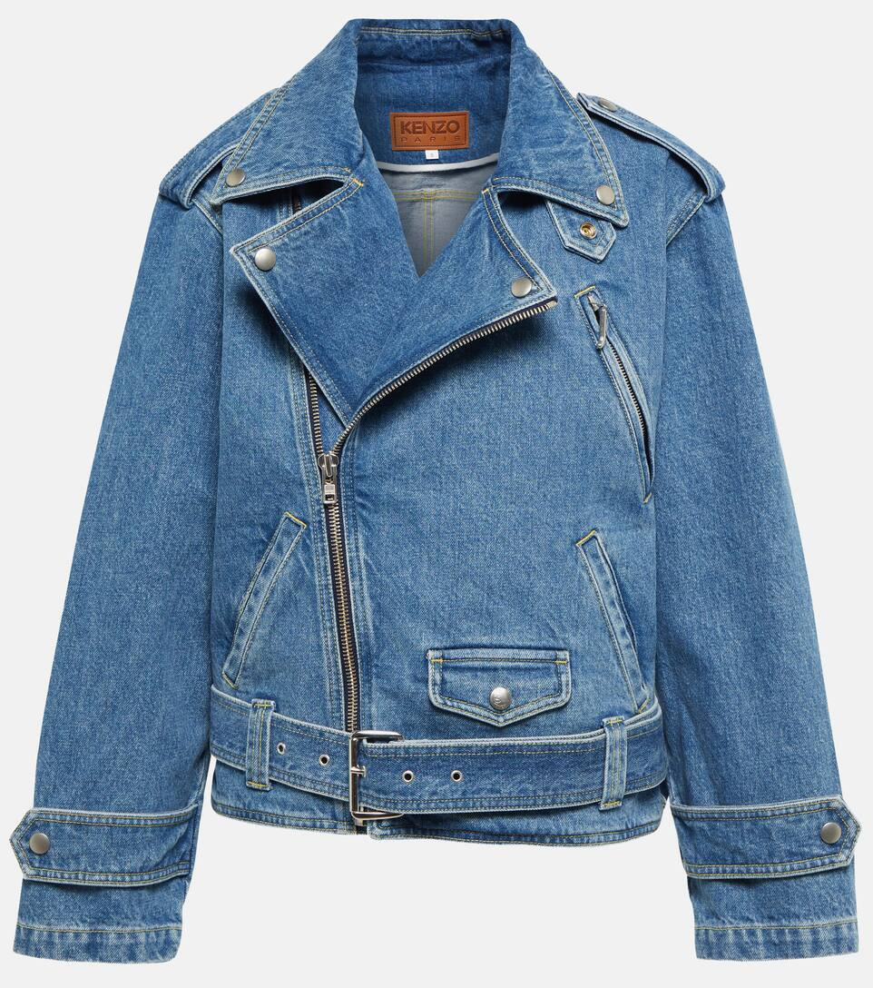 Belted denim biker jacket | Mytheresa (US/CA)