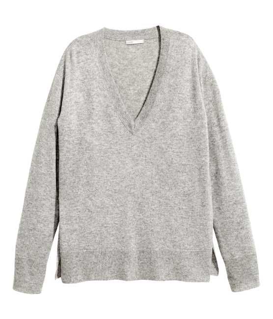 H&M - Cashmere Sweater - Gray melange - Women | H&M (US)