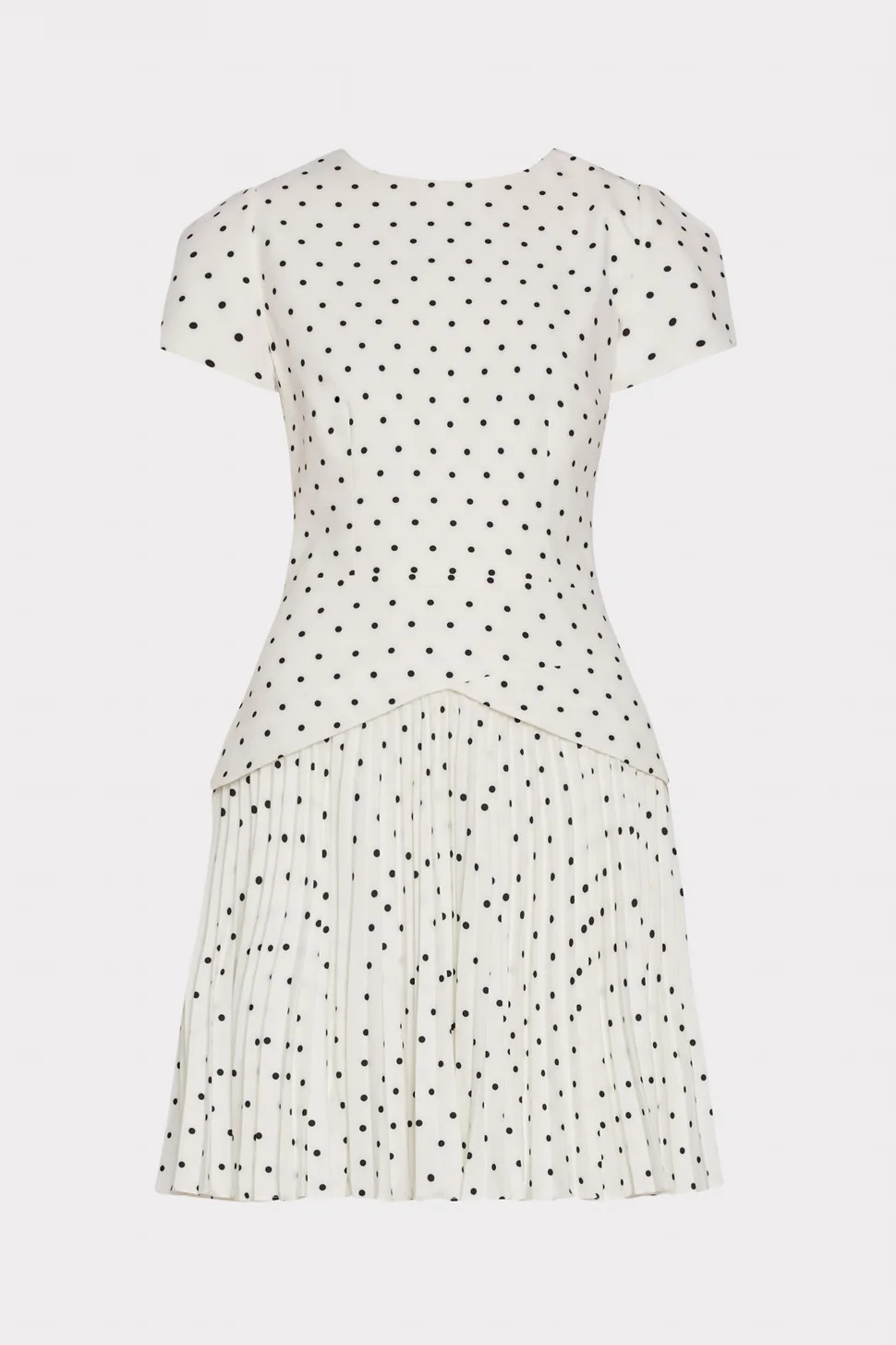 Haddy Short Sleeve Polka Dot Mini Dress | MILLY