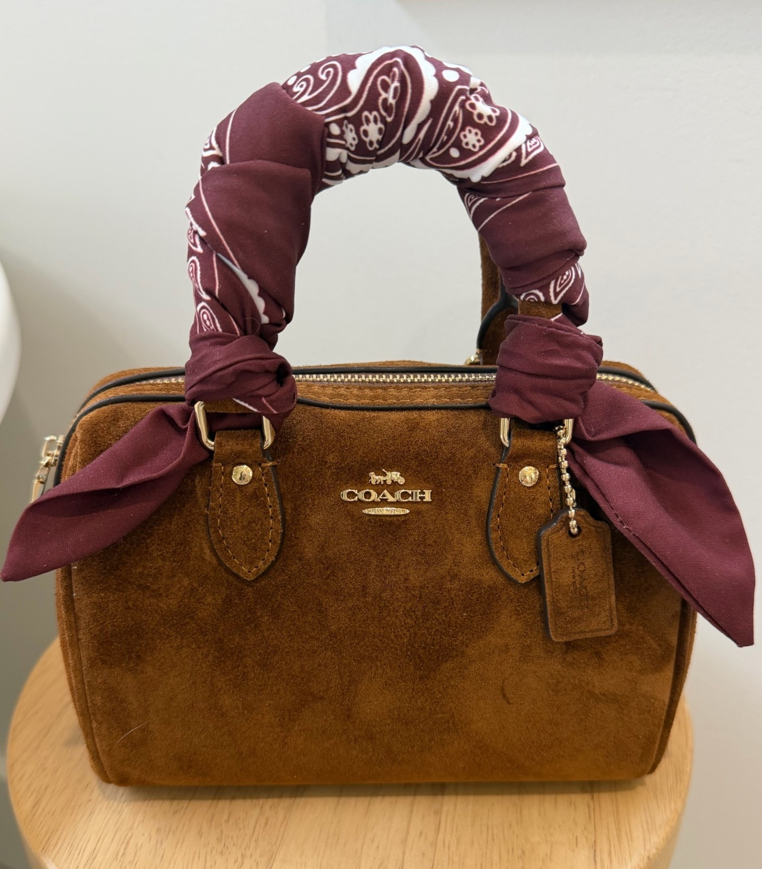 Suede coach bag on sale | fall bag

#LTKootd #LTKOver40