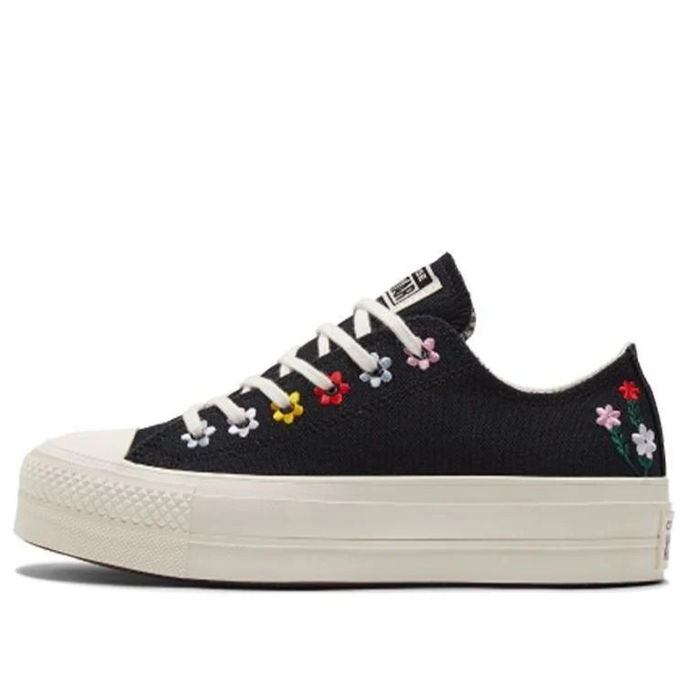 (WMNS) Converse Chuck Taylor All Star Lift Platform Low 'Floral Embroidery' | KICKS CREW