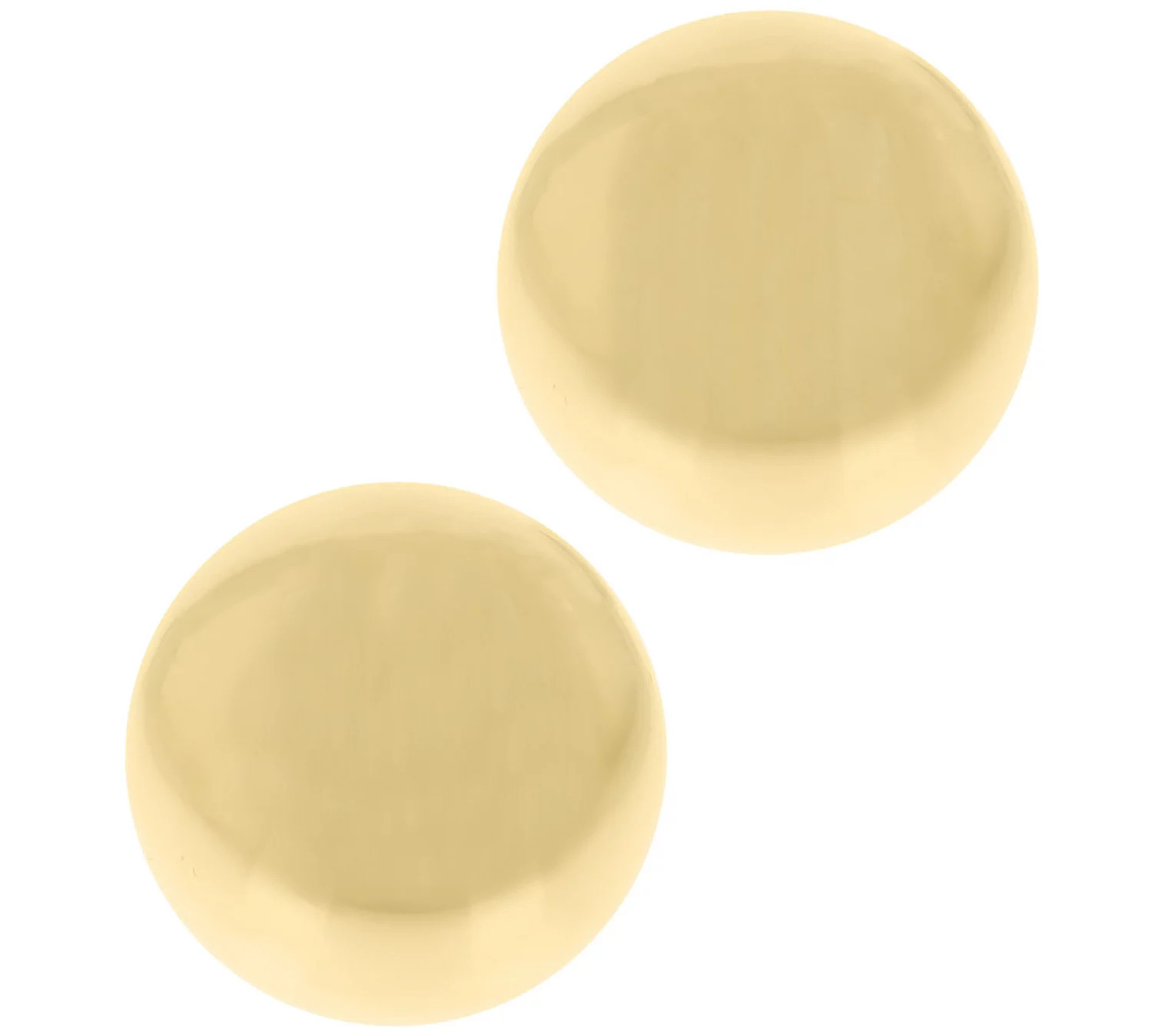BellaOro Large Round Ball Stud Earrings | QVC