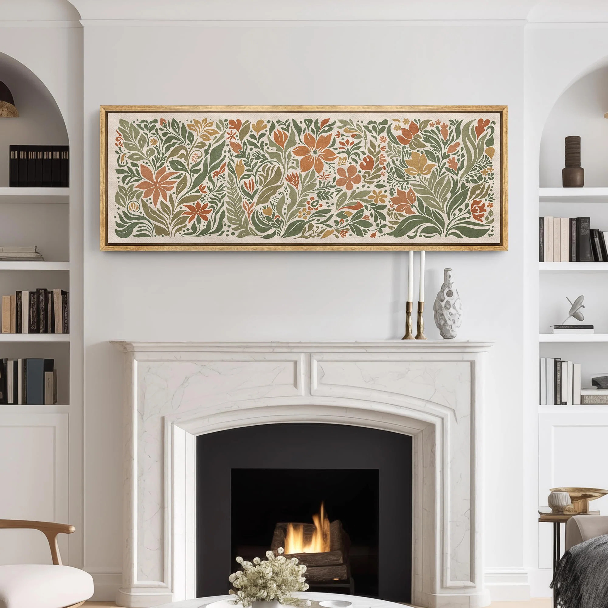 Folk Art Floral Garden Modern Art | Wayfair North America