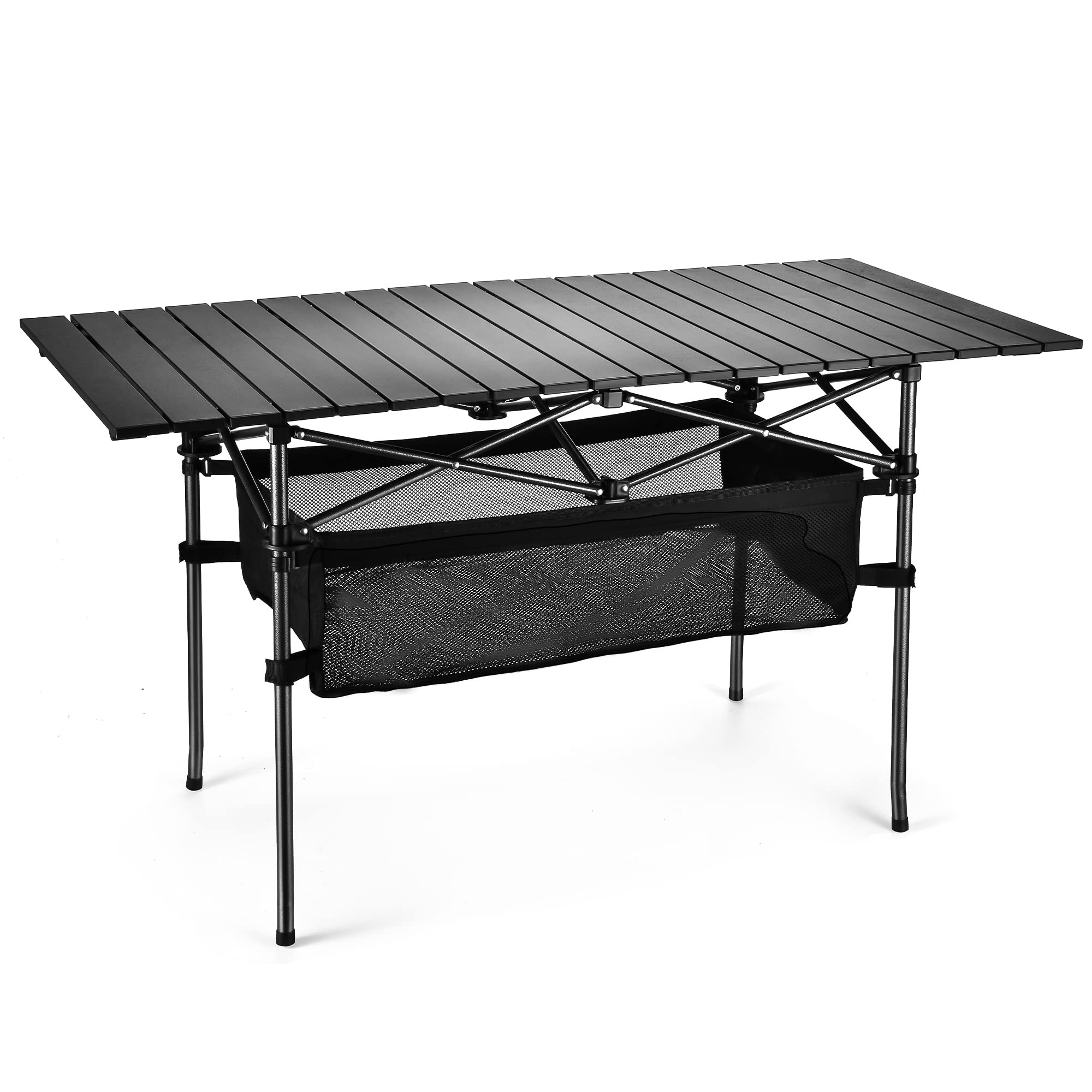 Lightweight Aluminum Folding Camping Table (47” x 21.65” x 26.7”), Portable Roll-Up Design ... | Amazon (US)