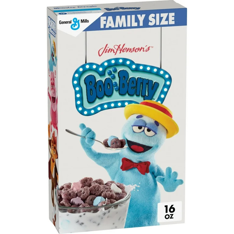 Boo Berry Cereal with Monster Marshmallows, Kids Cereal, Halloween Limited Edition, 16 oz | Walmart (US)