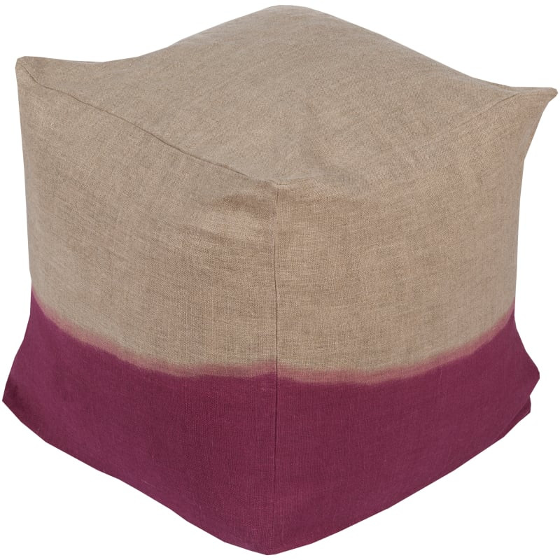 Surya DDPF-005 Indoor Pouf from the Dip Dyed collection | Build.com, Inc.