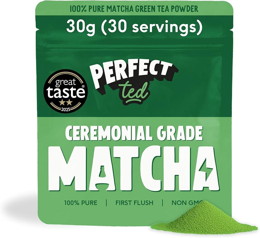 PerfectTed Organic Matcha Powder, Ceremonial Grade Japanese, 30g (30 Servings), Perfect for Latte... | Amazon (UK)