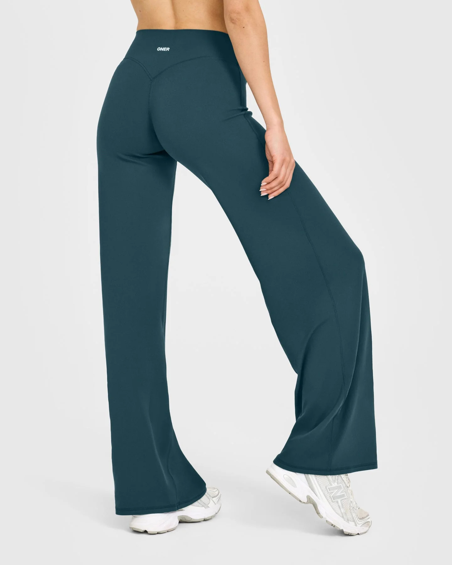 SoftMotion\u2122 Straight Leg Pants with White Logo | Oil Blue | Oner Active (UK / US)
