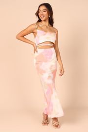Leeza Cutout Maxi Dress - Peach | Petal & Pup (US)