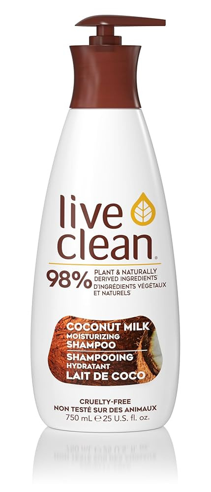 Live Clean Shampoo, Moisturizing Coconut Milk, 750 mL | Amazon (CA)