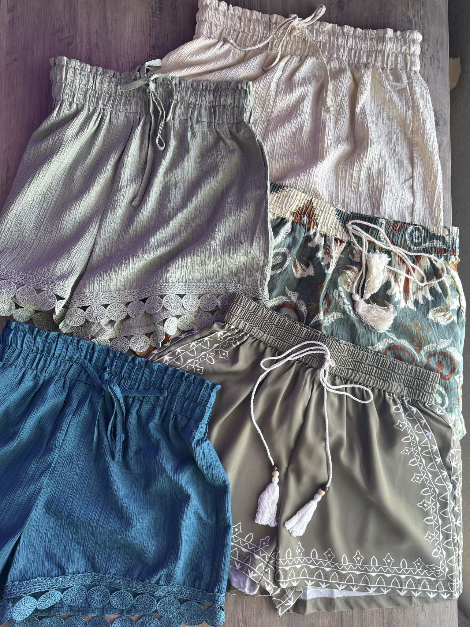 Lightweight summer shorts, all fit tts. Perfect for summer, or a beach vacation 
The beige, teal, and sage green are all the same link 




vacation outfits, tropical outfits, beach outfits, beach clothes, resort wear 2026, summer outfits, beach vacation outfit, summer shorts, summer fashion, cupshe, linen shorts, 

#LTKTravel #LTKPetite #LTKootd