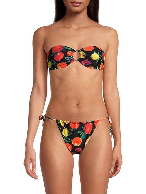 Fruit-Print Ring Bandeau Bikini Top | Saks Fifth Avenue OFF 5TH