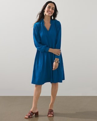 Pintuck Popover Short Dress | Chico's