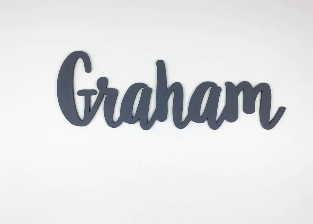 Boys XLG Name Sign Modern Nursery Script Name Name Cutout - Etsy | Etsy (US)