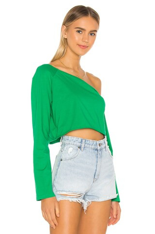 superdown Kora Off Shoulder Top in Green from Revolve.com | Revolve Clothing (Global)