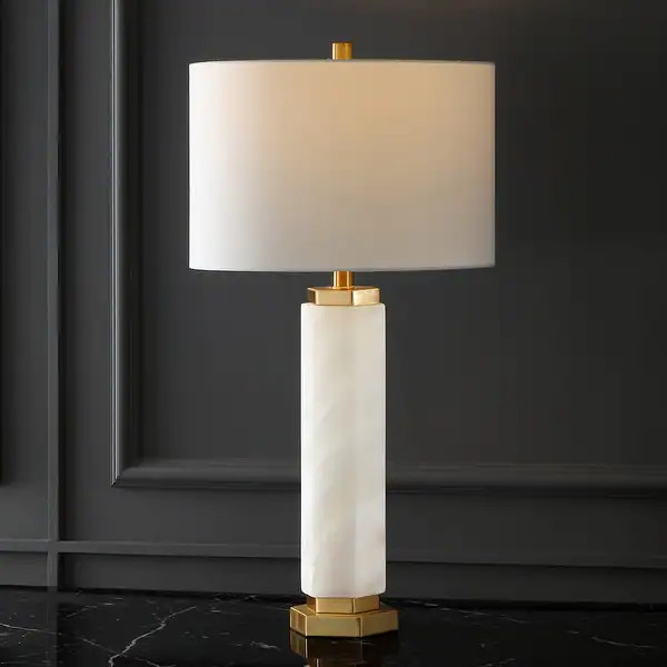 SAFAVIEH Couture Lynsey Alabaster Table Lamp - 15 IN W x 15 IN D x 29 IN H | Bed Bath & Beyond