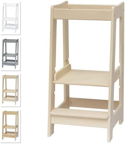 Stepup Baby Montessori Learning Toddler Tower Kitchen Wooden Helper Stand, Adjustable Toddler Ste... | Amazon (US)