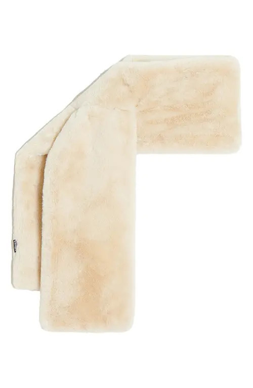 Apparis Kai Pluche™ Faux Fur Pull-Through Scarf in Latte at Nordstrom | Nordstrom