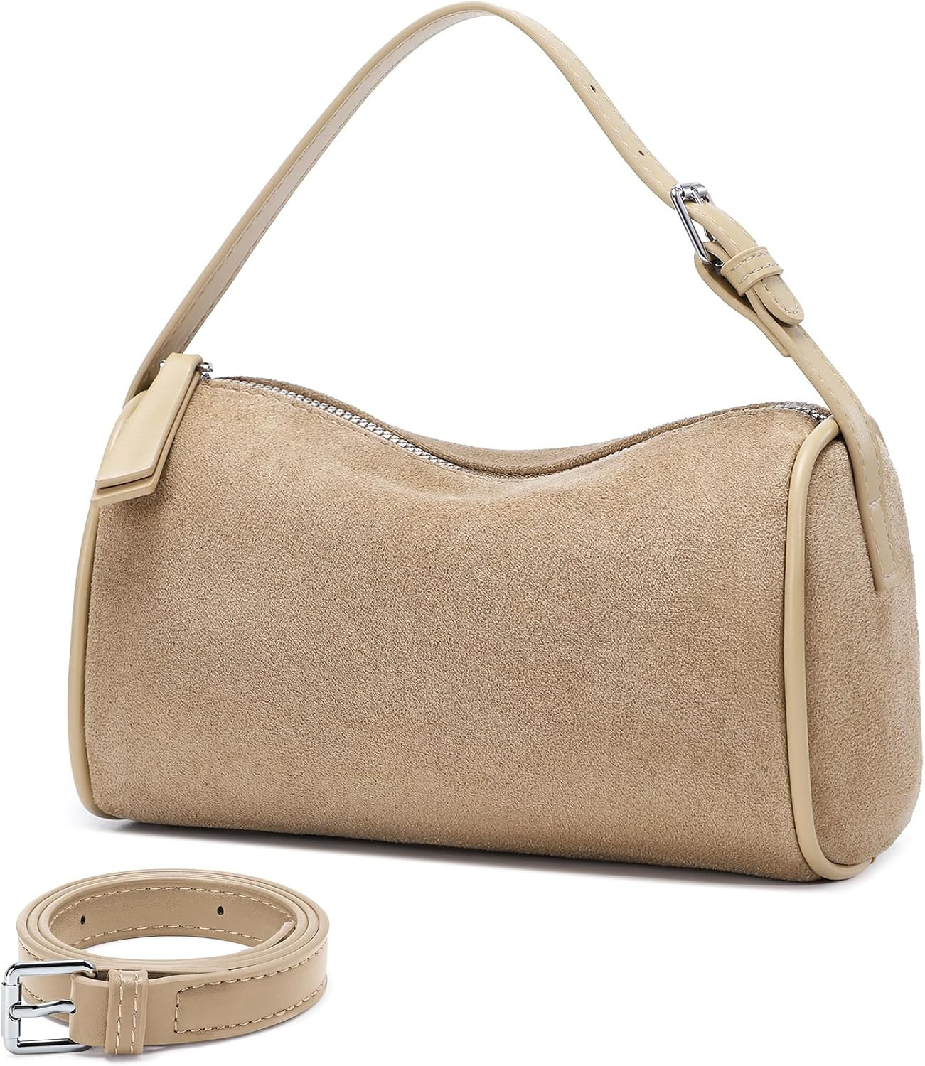 JASGOOD Suede Leather Crossbody Purses Bag for Women Fall Shoulder Handbags | Amazon (US)