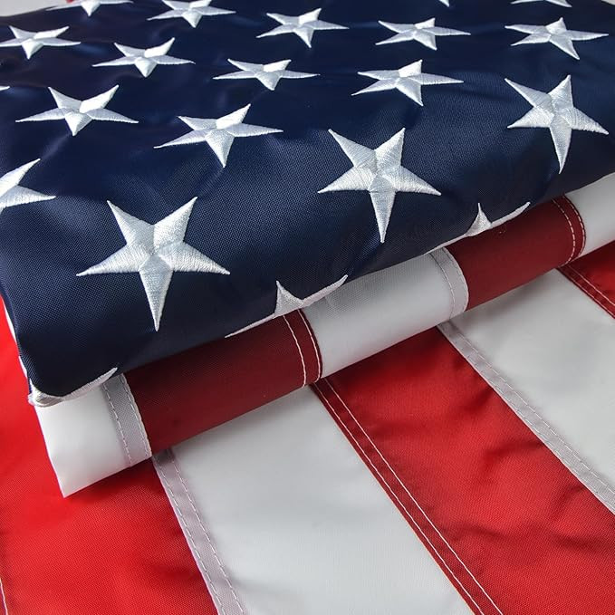 American Flag 3x5 Outdoor, US Flag/USA Flag with 300D Oxford Polyester, Sewn Stripes, Brass Gromm... | Amazon (US)