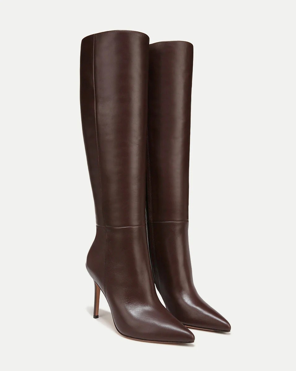 Lisa Leather Tall Boot | Veronica Beard