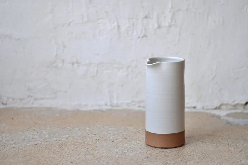 Pitcher | Farmhouse Pitcher | Ceramic Pitcher | Modern Carafe | Lemonade Pitcher | Milk Pitcher |... | Etsy (US)