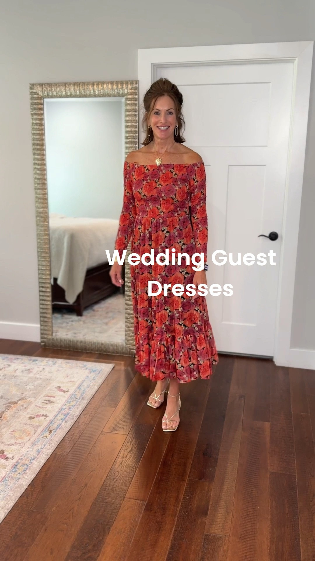 Wedding guest Dresses 

Dress 1 - L
Dress 2 - M
Dress 3 - L ( it’s too big in shoulders needed the medium 
Dress 4 - M

#LTKWedding #LTKStyleTip