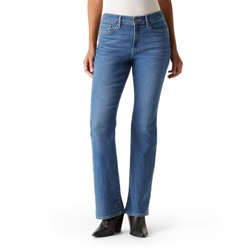Levi Strauss Signature Gold Women's Modern Bootcut Jeans Mid-Rise Stretch Denim (Also Available in Plus), (New) Faded Memory, 14 Regular | Amazon (US)