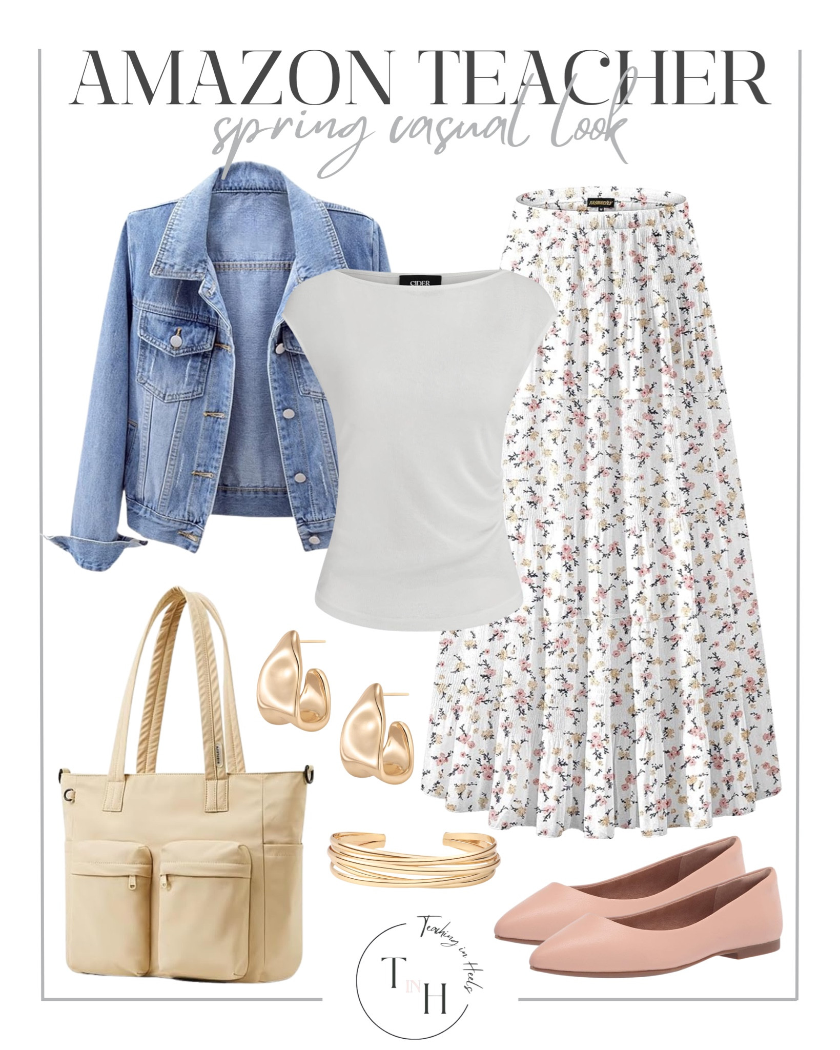 Amazon spring casual teacher look

spring dresses and skirts
lightweight layers for warmer days
pastel outfits and soft neutrals
floral prints and breezy fabrics
everyday spring outfits
chic transitional looks
spring denim and easy tops
fresh seasonal wardrobe staples

#LTKootd #LTKSeasonal #LTKSaleAlert