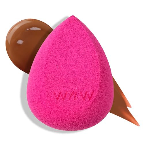 wet n wild Makeup Sponge - Low Product Absorption for Streak-Free Application, Effortless Blending Beauty for a Smooth Professional Looking Finish, Cruelty-Free & Vegan-Pink | Amazon (US)
