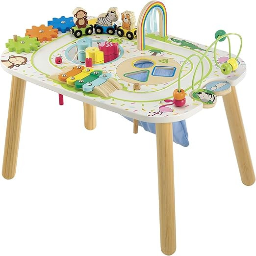 Early Learning Centre Wooden Activity Train Table, Hand Eye Coordination Training and Fine Motor ... | Amazon (US)