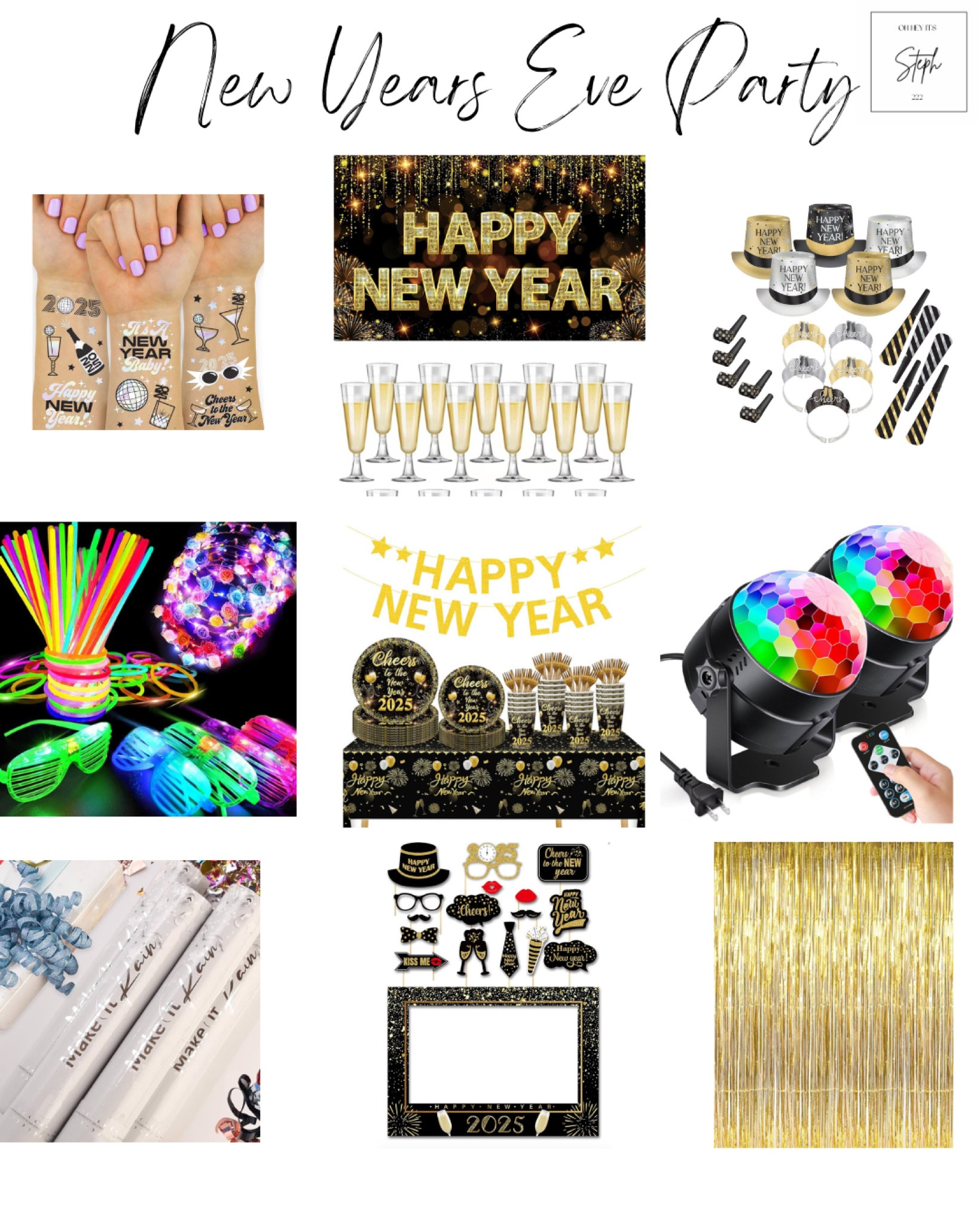 Amazon New Year’s Eve party must haves decor and hosting items 

#LTKHoliday #LTKHome #LTKParties