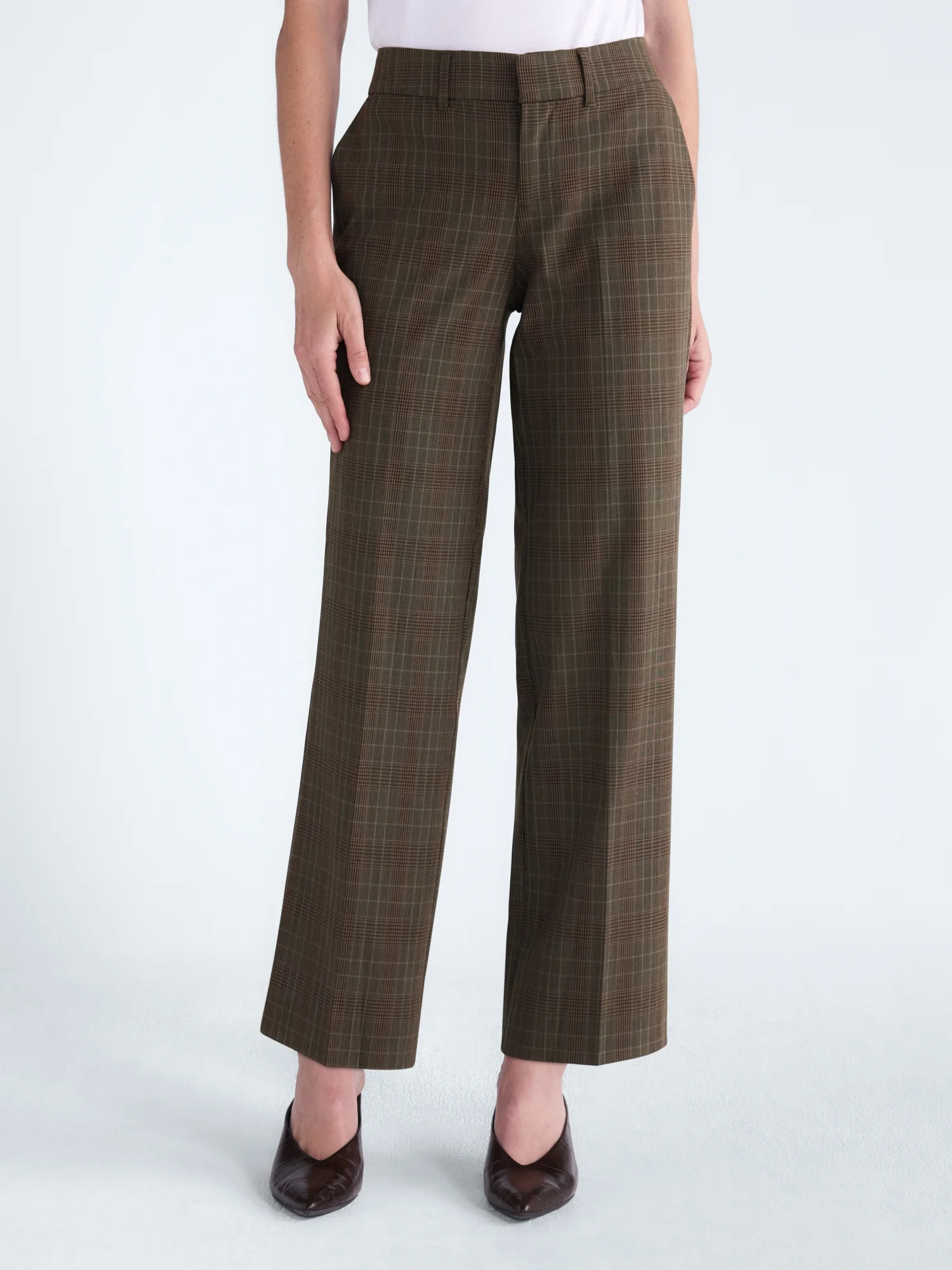 Scoop Women's and Women's Plus Low Rise Crease Trousers, Sizes 0-28W | Walmart (US)