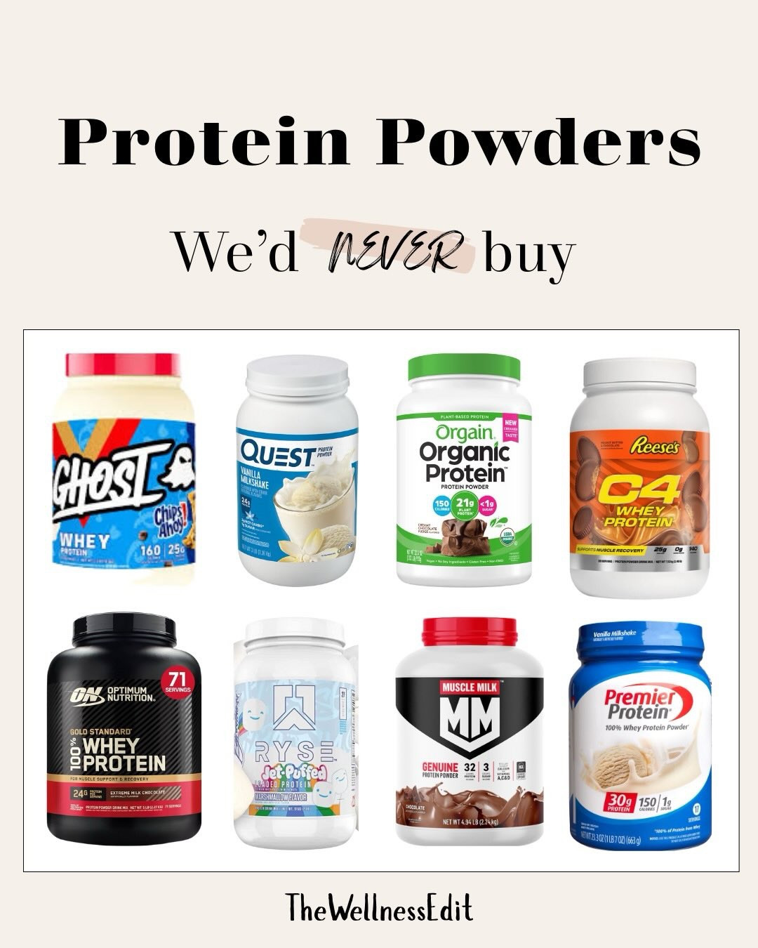 Most protein powders look “healthy” but hide gums, fillers, artificial sweeteners, natural flavors, seed oils, heavy metals, and protein isolates that are tough on digestion.

A cleaner powder should be simple, real, and easy on your stomach.

A clean protein powder includes:
• One clean protein source
• Zero artificial sweeteners
• No gums or fillers
• No seed oils or unnecessary flavor additives

Tagging clean brands:
- @just.ingredients 
- @truvani 
- @ballerinafarmstore 
- @nuzest 
- @sproutliving 
- @nufyx 
- @lineageprovisions 
- @ora.organic 
- @earthfedmuscle 
- @nakednutrition 
- @promix 
- @heartandsoilsupplements 

#nontoxicprotein #cleanproteinpowder #ingredientawareness #wellnesstips #healthyliving