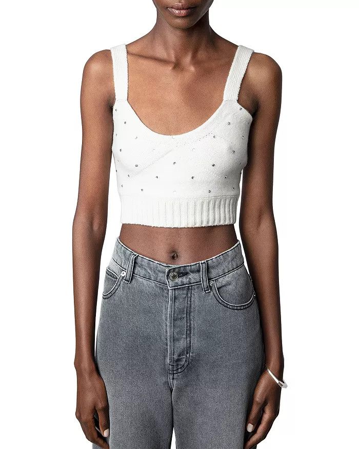Bettina Strass Embellished Crop Top | Bloomingdale's (US)