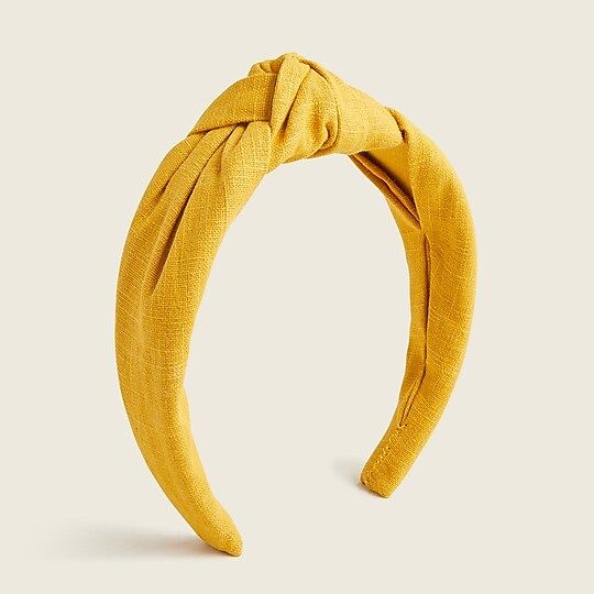 Linen large knot headband | J.Crew US